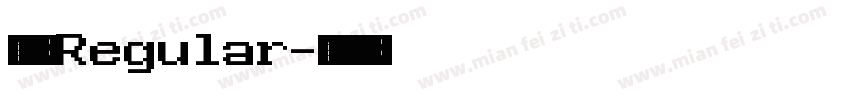旅昊体 Regular字体转换